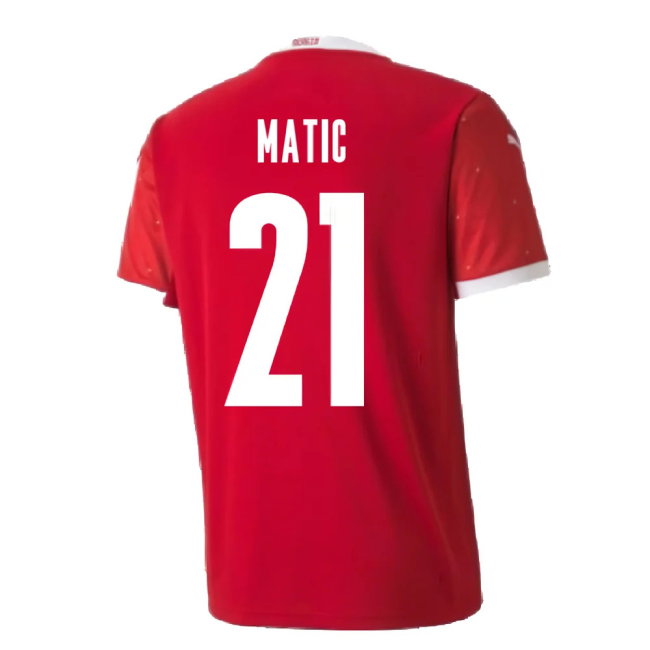 2020-2021 Serbia Home Puma Football Shirt (MATIC 21)-SoccerKits Hub | Buy Soccer Jerseys Online
